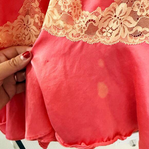 Victoria’s Secret Silk Y2K Vintage Lace Slip Dress Babydoll - Picture 9 of 11